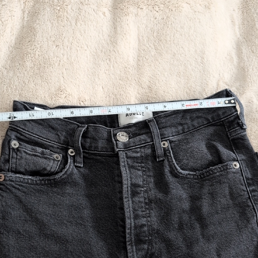 Agolde Women's Nico Black Skinny Jeans, Size 25 - Picture 7 of 10